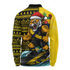 Richmond Long Sleeve Polo Shirt Christmas Holiday Santa Rides The Waves