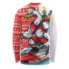 Sydney Swans Long Sleeve T-shirt Christmas Holiday Santa Rides The Waves