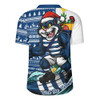 Geelong Cats Rugby Jersey Christmas Holiday Santa Rides The Waves
