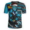 Port Adelaide Rugby Jersey Christmas Holiday Santa Rides The Waves