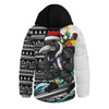 Collingwood Hooded Padded Jacket Christmas Holiday Santa Rides The Waves