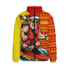 Gold Coast SUNS Padded Jacket Christmas Holiday Santa Rides The Waves