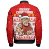 Gold Coast SUNS Bomber Jacket Special Ugly Christmas Holiday Footy Fans