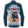 Carlton Long Sleeve Shirt Special Ugly Christmas Holiday Footy Fans