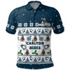Carlton Polo Shirt Special Ugly Christmas Holiday Footy Fans