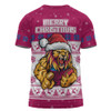 Brisbane Lions T-Shirt Special Ugly Christmas Holiday Footy Fans