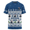 Geelong Cats T-Shirt Special Ugly Christmas Holiday Footy Fans