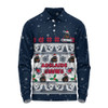 Adelaide Crows Long Sleeve Polo Shirt Special Ugly Christmas Holiday Footy Fans