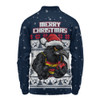 Adelaide Crows Long Sleeve Polo Shirt Special Ugly Christmas Holiday Footy Fans
