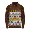 Hawthorn Long Sleeve Polo Shirt Special Ugly Christmas Holiday Footy Fans