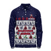 Melbourne Long Sleeve Polo Shirt Special Ugly Christmas Holiday Footy Fans