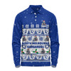 North Melbourne Long Sleeve Polo Shirt Special Ugly Christmas Holiday Footy Fans