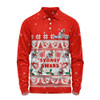 Sydney Swans Long Sleeve Polo Shirt Special Ugly Christmas Holiday Footy Fans