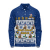 West Coast Eagles Long Sleeve Polo Shirt Special Ugly Christmas Holiday Footy Fans