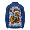 West Coast Eagles Long Sleeve Polo Shirt Special Ugly Christmas Holiday Footy Fans