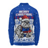 Western Bulldogs Long Sleeve Polo Shirt Special Ugly Christmas Holiday Footy Fans