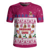 Brisbane Lions Rugby Jersey Special Ugly Christmas Holiday Footy Fans