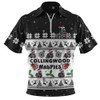 Collingwood Zip Polo Shirt Special Ugly Christmas Holiday Footy Fans