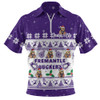 Fremantle Zip Polo Shirt Special Ugly Christmas Holiday Footy Fans