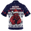 Melbourne Zip Polo Shirt Special Ugly Christmas Holiday Footy Fans