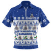 North Melbourne Zip Polo Shirt Special Ugly Christmas Holiday Footy Fans