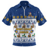 West Coast Eagles Zip Polo Shirt Special Ugly Christmas Holiday Footy Fans