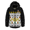 Richmond Hooded Padded Jacket Special Ugly Christmas Holiday Footy Fans