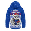 Western Bulldogs Hooded Padded Jacket Special Ugly Christmas Holiday Footy Fans