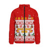 Gold Coast SUNS Padded Jacket Special Ugly Christmas Holiday Footy Fans