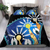 [Custom] Australia Torres Strait Bedding Set - Dhari Mask In Plam Tree