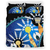 [Custom] Australia Torres Strait Bedding Set - Dhari Mask In Plam Tree