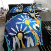 [Custom] Australia Torres Strait Bedding Set - Dhari Mask In Plam Tree