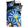 [Custom] Australia Torres Strait Bedding Set - Dhari Mask In Plam Tree
