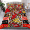 Australia Aboriginal Bedding Set - Kangaroo Dot Painting Patterns