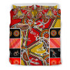 Australia Aboriginal Bedding Set - Kangaroo Dot Painting Patterns