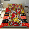 Australia Aboriginal Bedding Set - Kangaroo Dot Painting Patterns