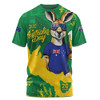Australia T-Shirt Australia Day Kangaroo Cheers Green Gold Celebration Edition