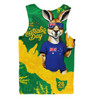 Australia Men Singlet Australia Day Kangaroo Cheers Green Gold Celebration Edition