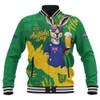 Australia Baseball Jacket Australia Day Kangaroo Cheers Green Gold Celebration Edition