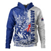 Australia Hoodie Australia Day Kangaroo Surfboard Blue Skyline Celebration