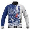 Australia Baseball Jacket Australia Day Kangaroo Surfboard Blue Skyline Celebration