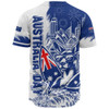 Australia Baseball Shirt Australia Day Kangaroo Surfboard Blue Skyline Celebration