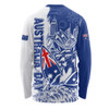Australia Long Sleeve T-shirt Australia Day Kangaroo Surfboard Blue Skyline Celebration