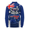 Australia Long Sleeve Polo Shirt Australia Day Koala Spirit Blue Flag Celebration