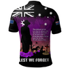 Australia Polo Shirt Anzac Day Remembering Service Animals Sacrifice