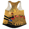 Australia Women Racerback Singlet Anzac Day In Memory Of Brave Servicemen