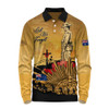Australia Long Sleeve Polo Shirt Anzac Day In Memory Of Brave Servicemen