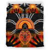 Australia Aboriginal Bedding Set - Indigenous Turtle Hand Art