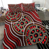 Australia Aboriginal Inspired Bedding Set - Aboriginal Inspired Tortoiseshell Dot Art Panting