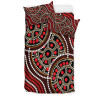 Australia Aboriginal Inspired Bedding Set - Aboriginal Inspired Tortoiseshell Dot Art Panting